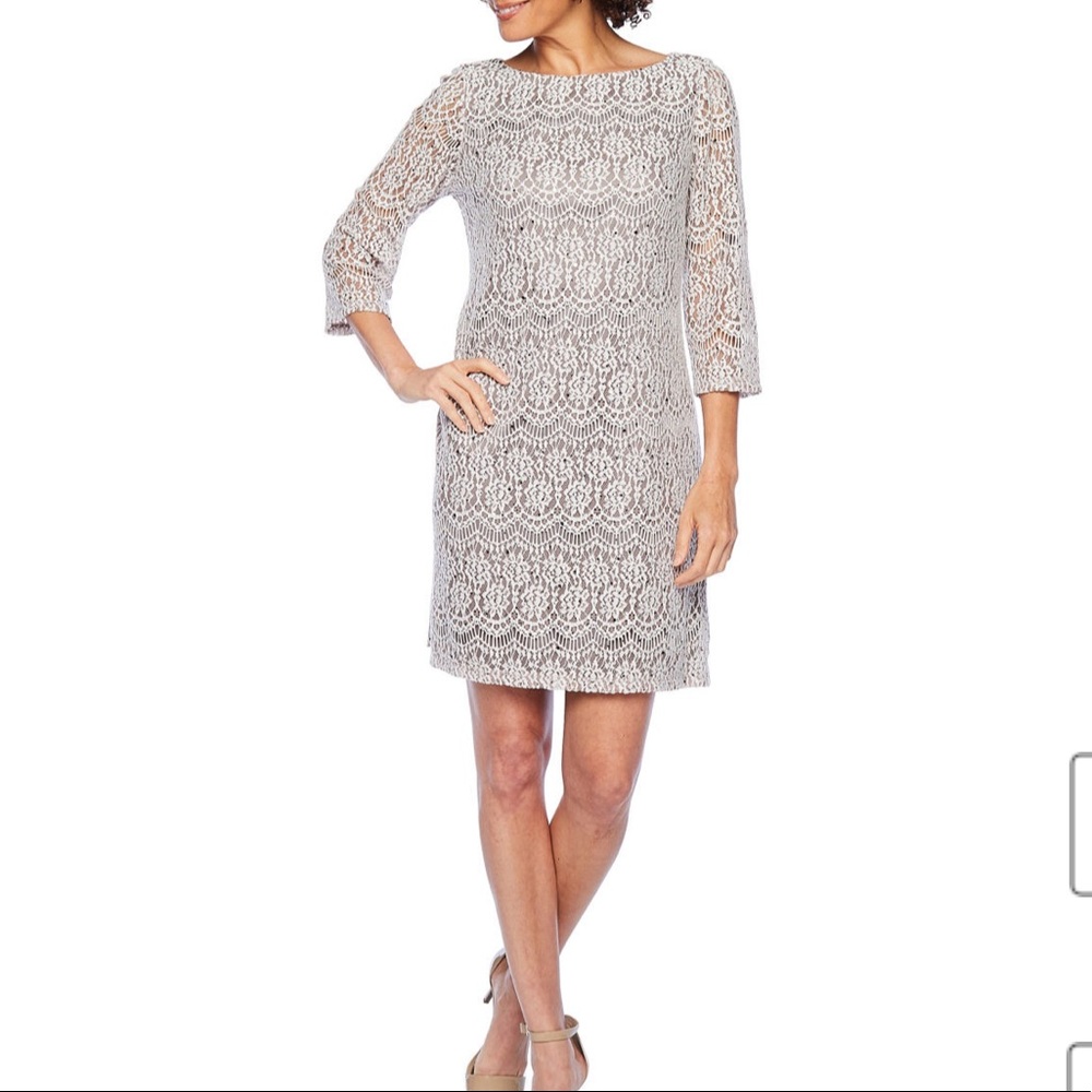 JH Evening taupe dress size 4